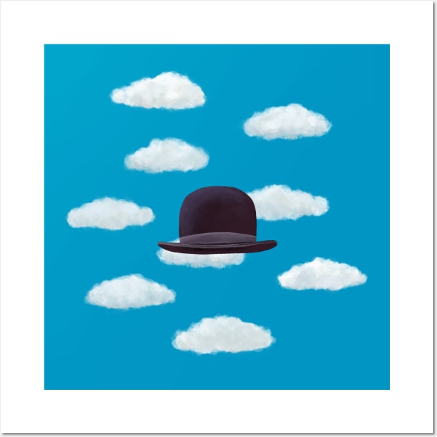 Homage to Magritte - Bowler Hats - by Cecca Designs Wall Art by Cecca